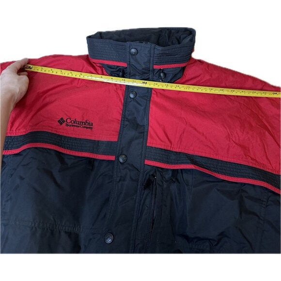Vintage Columbia Ski Suit One Piece Snowsuit Jumpsuit Retro Black Red Mens XL - Picture 12 of 14